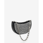 Sac En Cuir Arc Clutch Strass