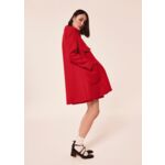 Manteau Marin-rouge en drap caban