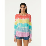 PULL MELA RAINBOW Pull col rond liquette cachemire