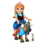 DISNEY Coffret Poupée Toddler Anna et Sven 35 cm