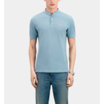 Polo Bleu Clair En Coton Homme