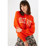 Women Sweater Orange