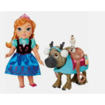 DISNEY Coffret Poupée Toddler Anna et Sven 35 cm