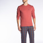 Pyjama homme VIVRE rouge/carreaux