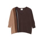 Pull Minie Cb Pull Cachemire Col V Oversize, 2 fils