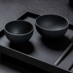 Manufacture Rock - Bol, rond, noir, en porcelaine haut de gamme