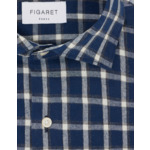 Chemise Aristote à carreaux marine