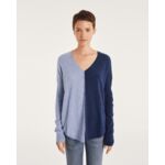 Pull Misha Colorblock Pull cachemire col v oversize liquette