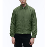 Blouson en toile déperlante vert olive