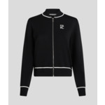 VARSITY ZIPPED CARDIGAN FEMME