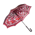 PARAPLUIE - Parapluie Long Duo Arabesque Double Face - MULTICO CASSIS