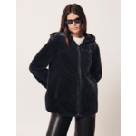 Manteau Milora-Manteau court réversible marine