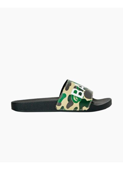 A Bathing Ape ABC Camo Slide Green