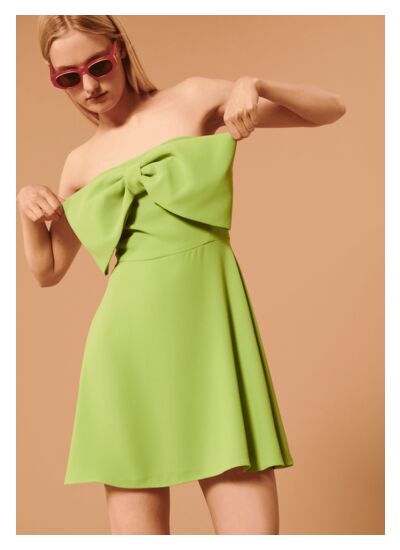 Robe Ramatuelle-Vert en Polyester