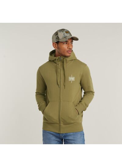 VESTE À CAPUCHE LOGO ZIP THRU