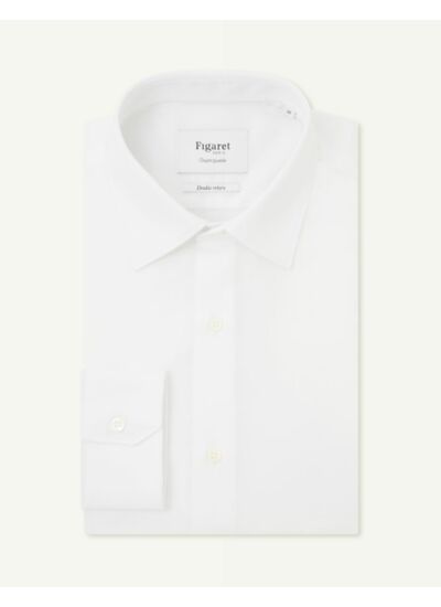 Chemise Ajustée en façonné blanc