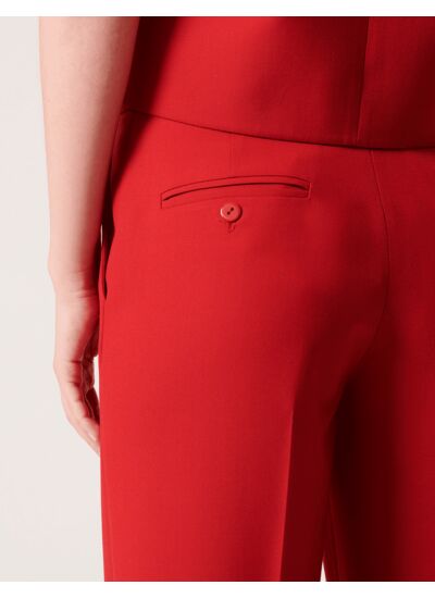 Pantalon Primavero-Pantalon droit rouge