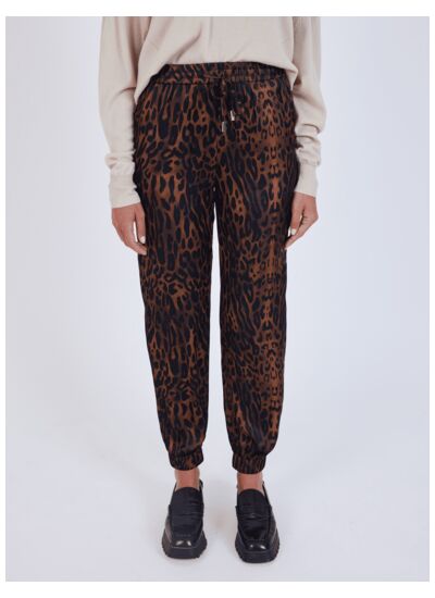 Pantalon satiné léopard Lexie LEOPARD