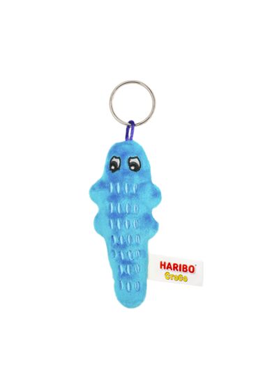 Porte Clé Peluche Croco Bleu