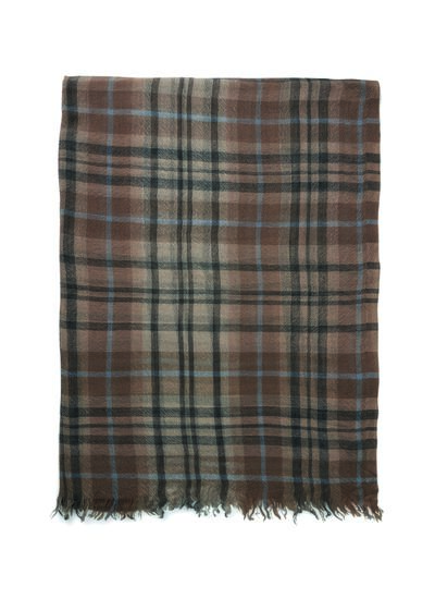 Foulard tissé tartan Accessoire CORDE eric bompard