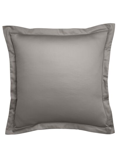 Taie d'oreiller Partition Satin de coton Coloris Gris