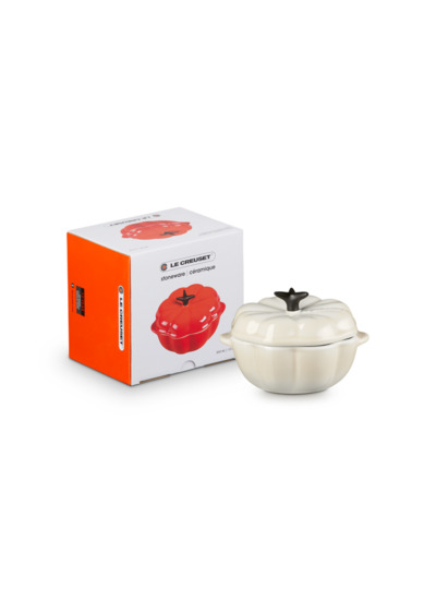 Cocotte Citrouille 300ml en céramique meringue