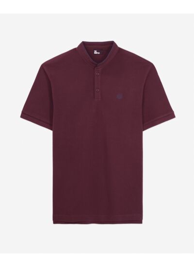 Polo Bordeaux En Coton Homme