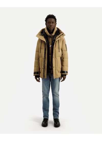 Parka Homme Avec Coudieres Et Poignets Logotes