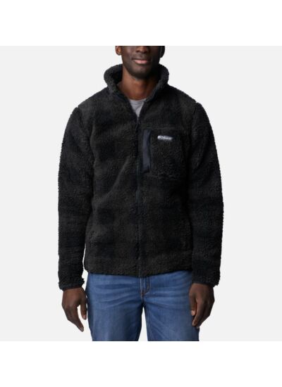 Winter Pass Print Fleece Full Zip Homme Gris