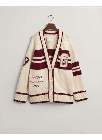 GANT Cardigan V-Neck Varsity