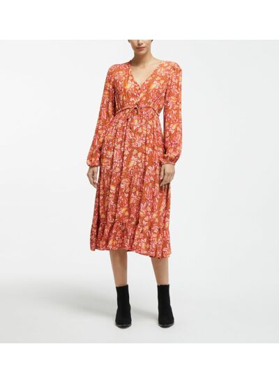 Robe midi Pauline imprimée