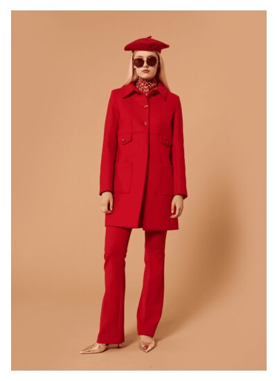 Manteau Maja-Rouge en Laine