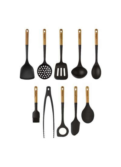 Sets d'ustensiles de cuisine, 10-pcs, Silicone