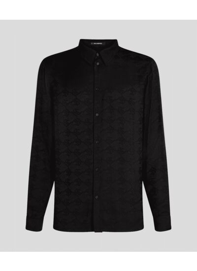 BLOCK LOGO JACQUARD SHIRT