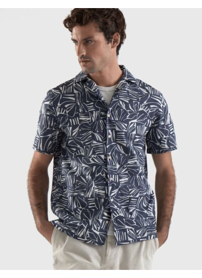 Chemise Drazick imprimé marine