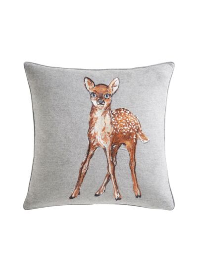 Yves Delorme - Housse de coussin en flanelle , Faon