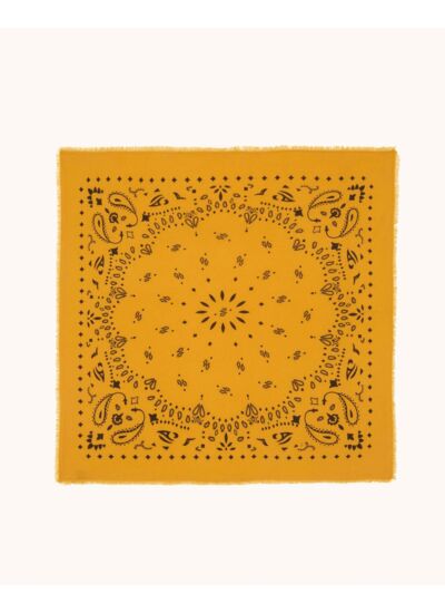 Grand Bandana Hachiko Grand Bandana Cachemire Imprimé, 2 fils