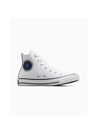 Chuck Taylor All Star Hi White/Blue Flame/Black