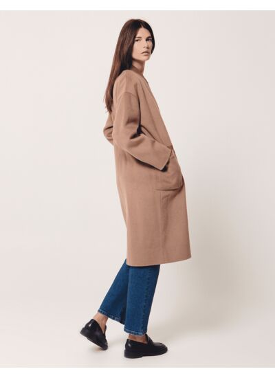 Manteau Mac-Manteau long camel