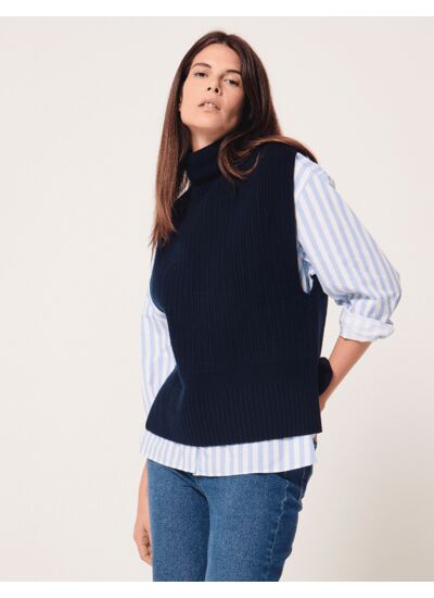 Pull Nina Marine en Laine