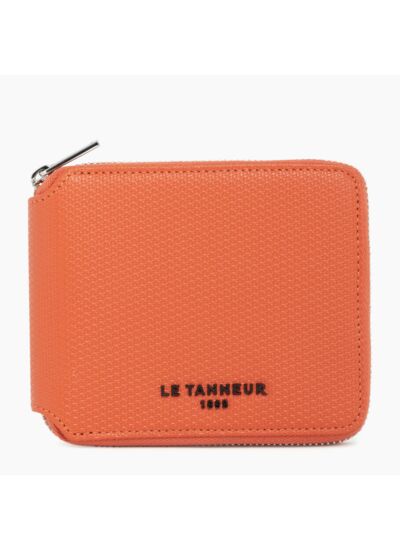 Porte monnaie zip en L Emile en cuir monogramme