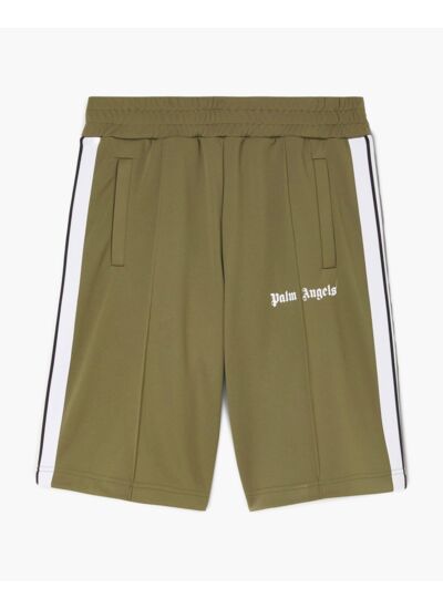 Palm Angels Classic Track Shorts Military/White