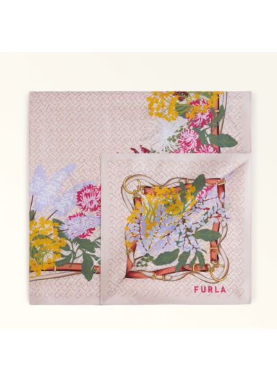 CLASSIC CARRE' 90X90 - SETA TWILL ST.FLOWERS AND ARCHES