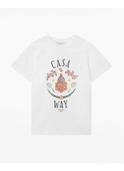 Casablanca T-Shirt - Casa Way - White