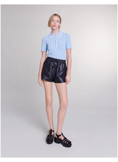 Short en cuir