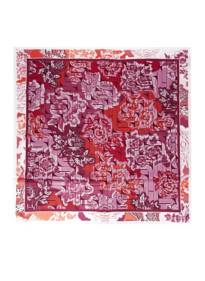 Motif Pivoine  - Carre F - Multico Cerise