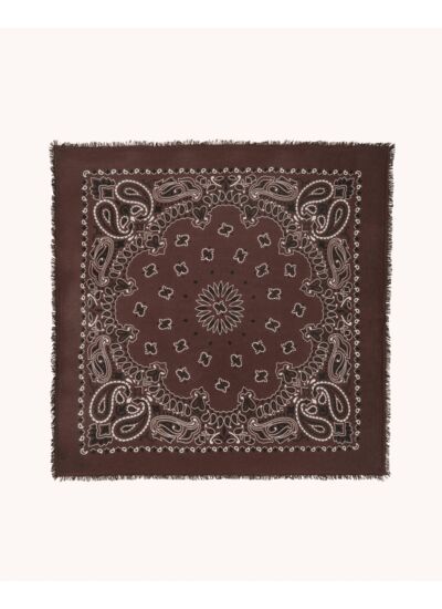 Grand Bandana Hachiko Grand Bandana Cachemire Imprimé, 2 fils