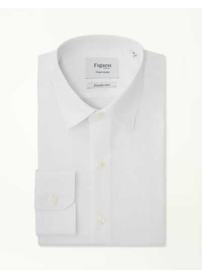 Chemise Ajustée en popeline blanche