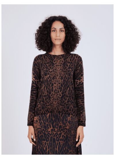 Pull cachemire léopard Tia LEOPARD