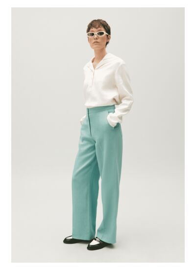 Pantalon de tailleur lin mélangé